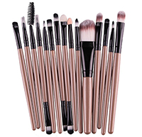 15 Piece Cosmetic Brush Set in Beige